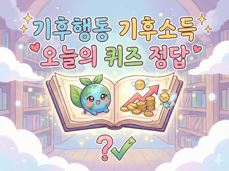 기후행동 기회소득 오늘의 퀴즈 정답