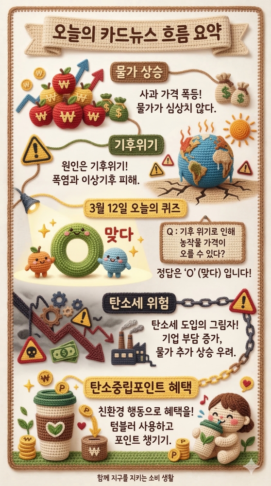 기후행동 기회소득 오늘의 퀴즈 정답 3월12일