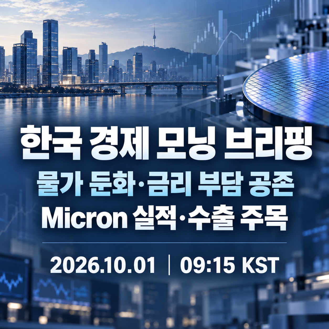 한국경제모닝브리핑｜2026년 10월 1일 미국 물가·Micron·한국 수출