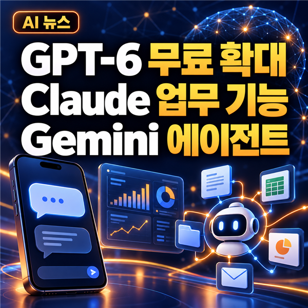 GPT6 무료 확대, Claude 대시보드·Gemini 에이전트 공개…AI가 실제 업무를 시작했다